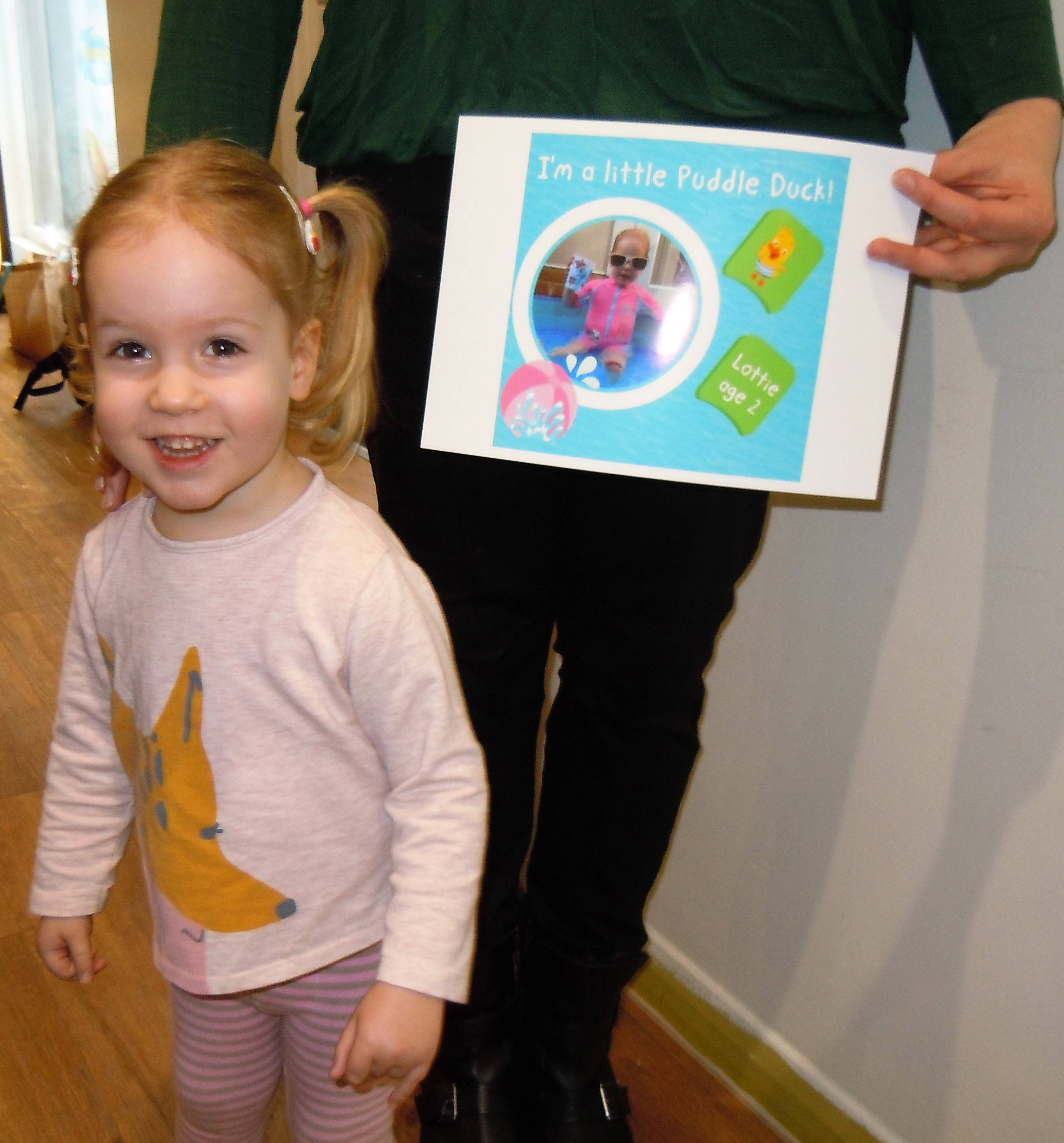 Puddle Ducks lessons help Lottie take her first steps