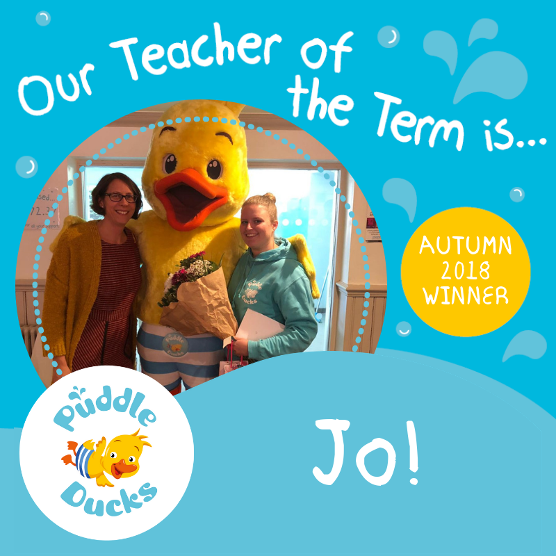 Our Teacher of the Term Autumn 2018 is Jo