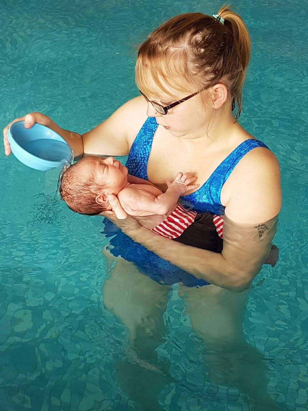 Baby swimming in Levington, Ipswich